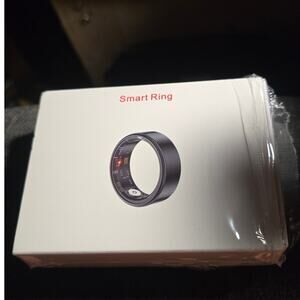 JRing Black Smart Ring Fitness Tracker Size 12